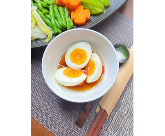 Rau Củ Luộc Chấm Trứng