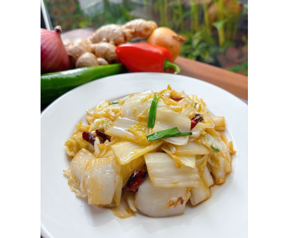 Cải Thảo Xào Chua Cay