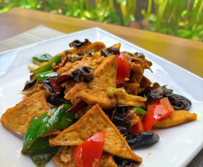 Đậu Hủ Chiên Xào Rau Củ
